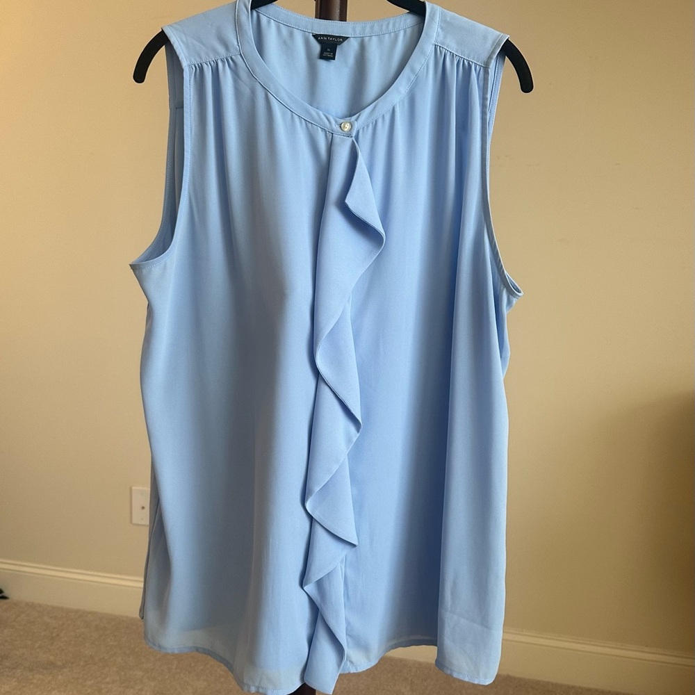 Ann Taylor Sky Blue Blouse